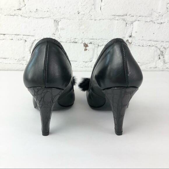 FX Fluxa Fur Toe Heels - Picture 3 of 11